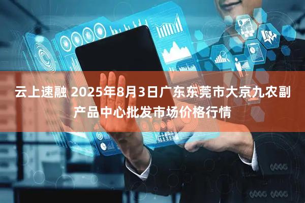 云上速融 2025年8月3日广东东莞市大京九农副产品中心批发市场价格行情