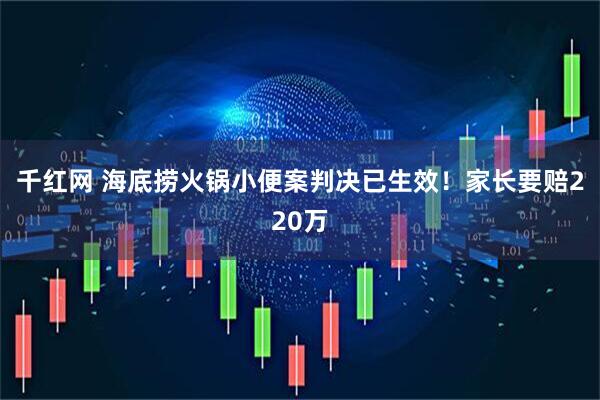 千红网 海底捞火锅小便案判决已生效!家长要赔220万